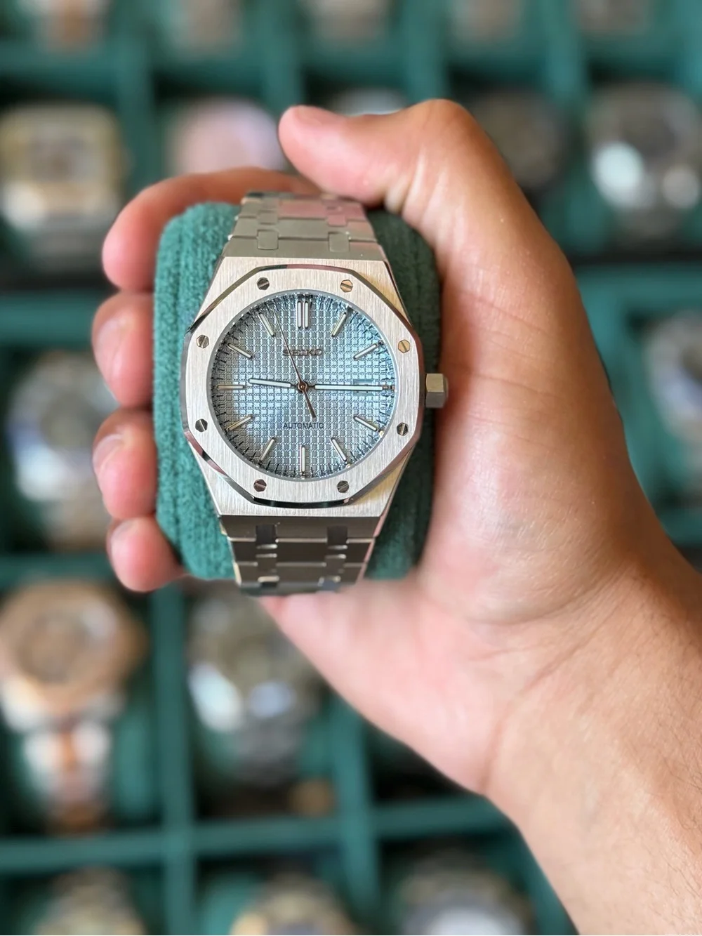 Seiko Mod: Sky Blue Royal Oak